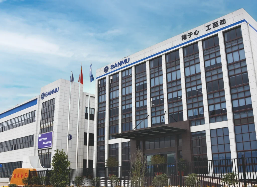 picture of sanmu office building at their headquarters in china